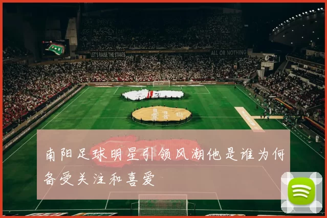 南阳足球明星引领风潮他是谁为何备受关注和喜爱